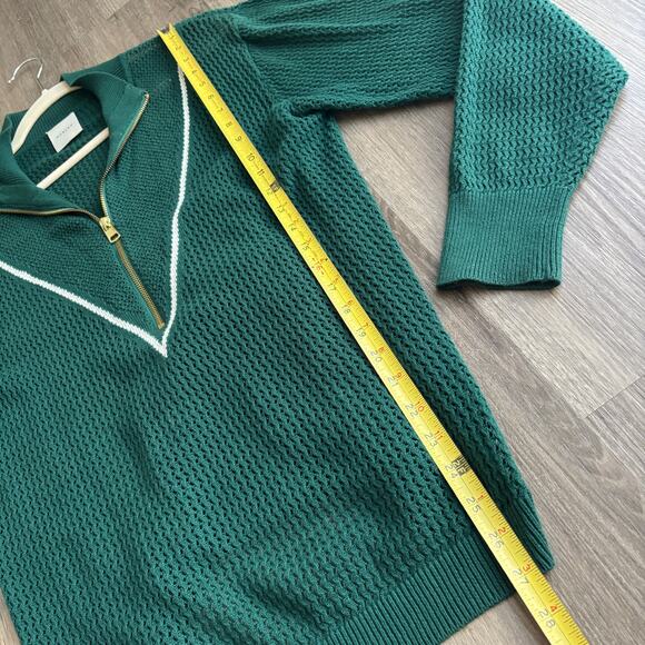Varley Calva Knit Sweater Forest Green Women's Medium - Picture 8 of 9